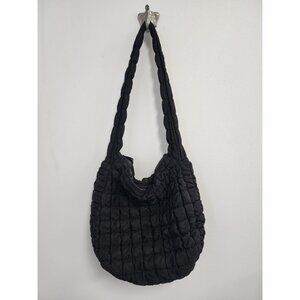 Urban Fit by Urban Expressions Leda black puffer hobo bag